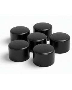 6-Pk 1-1/4 in. SCH-80 PVC End Caps Slip/Socket High Pressure Fittings NSF ASTM D2467 1.25"