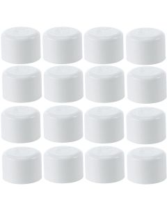 16-Pk 1-1/4 in. Schedule 40 PVC Caps/Slip Socket End Plug Pipe Fittings White NSF SCH40 ASTM D2466 1.25"