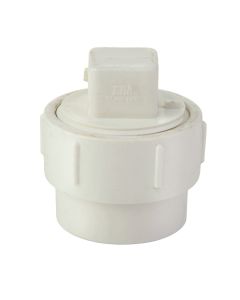 1-1/2 in. PVC Schedule-40 DWV Female Adapter Spigot x FIPT + MIPT Cleanout Plug for Drain, Waste and Vent Pipe Fitting ASTM D2665 NSF 2PC Combo