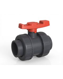 1/2 in. SCH40/80 PVC True Union Compact Ball Shut-off Valve Socket-Type ASTM/ANSI Certified