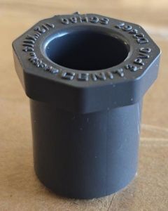 1/2 x 1/4 in. PVC Schedule-80 Bushing/Reducing Ring High Pressure Reducer Fitting NSF UPVC ASTM D2467 1/2" Spigot x 1/4" Slip/Socket
