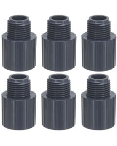 6-PK 1/2 in. Schedule 80 PVC Male Adapters NPT Pipe Fitting NSF ASTM D2467/D2464