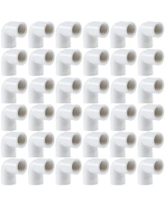36-Pk 1/2 in. SCH-40 PVC 90-Degree Female Threaded Elbow FIPT x Slip/Socket Pipe Fitting NSF ASTM D2466