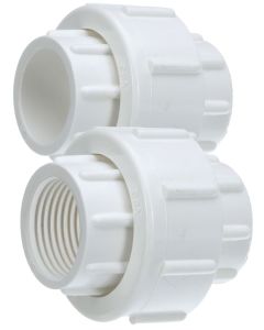 2-Pack 1-1/4" Schedule 40 PVC Union Socket x Thread F1970