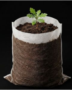 247Garden 12x12" 2-Gallon Aeration Seedling Pot/Nursery Fabric Plant Grow Bag/Cover/Filter (40GSM Non-Woven Eco-Friendly 30CM x 30CM White Fabric) 8D x 10H