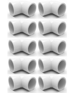 10-PK 1-1/4" 45-Degree SCH-40 PVC Fittings, Plumbing Grade NSF-PW UPC ASTM ANSI D2466 1.25"