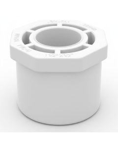 1-1/2 x 1/2 in. Schedule 40 PVC Reducing Ring/Reducer Bushing Pipe Fitting NSF SCH40 ASTM D2466 1.5" Spigot x 0.50" Socket