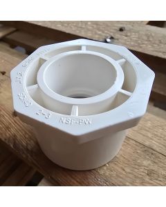 6 x 4 in. Schedule-40 PVC Reducing Ring/Bushing Pipe Fitting NSF SCH40 ASTM D2466 6" Spigot x 4" Socket Pipe Pipe Reducer