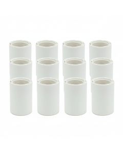 12-Pk 3/4 in. PVC SCH-40 Female Adapters Female Threaded NPT x Slip/Socket Pipe Fittings SCH40 ASTM D2466 NSF-Listed