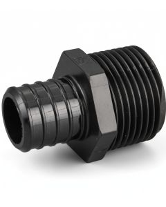 1" PEX Crimp x 1" Male NPT Adapter Plastic PPSU PEX-B Fitting ASTM F2159 NSF