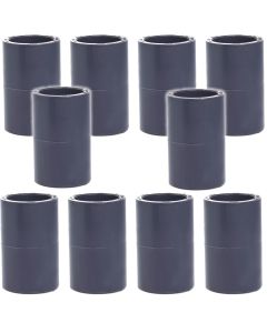 10-Pack 1 in. Schedule-80 PVC Couplings Slip/Straight/Socket Fittings NSF ASTM D2467