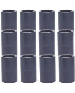 12-Pack 1 in. Schedule-80 PVC Couplings Slip/Straight/Socket Fittings NSF ASTM D2467