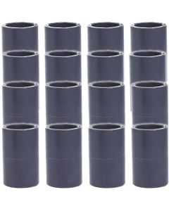 16-Pack 1 in. Schedule-80 PVC Couplings Slip/Straight/Socket Fittings NSF ASTM D2467