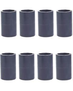 8-Pack 1 in. Schedule-80 PVC Couplings Slip/Straight/Socket Fittings NSF ASTM D2467