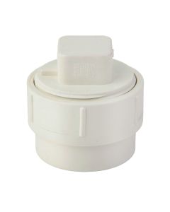 2 in. PVC Schedule-40 DWV Female Adapter FIPT x Spigot + MIPT Cleanout Plug for Drain, Waste and Vent Pipe Fittings ASTM D2665 NSF