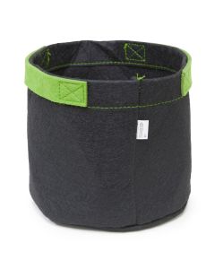 247Garden 1-Gallon Aeration Fabric Pot/Grow Bag w/Short Handles (Black 6H x 7D)