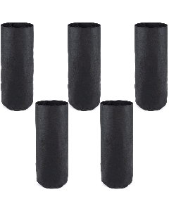 247Garden 3-Gallon Skinny Tall Aeration Fabric Pot/Deep Aeration Plant Grow Bag 7D x 18H Black 5-Pack