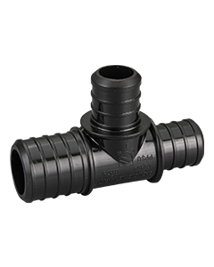 1 in. x 3/4 in. x 3/4 in. PEX-B Barb Reducing Tee Plastic Crimp Fitting