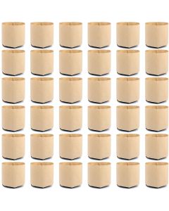 247Garden 1-Gallon Basic Aeration Tan Fabric Pot/Plant Grow Bag (200GSM BPA-Free Fabric, 6H x 7D) 36-Pack