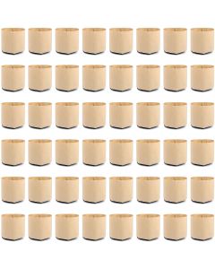 247Garden 1-Gallon Basic Aeration Tan Fabric Pot/Plant Grow Bag (200GSM BPA-Free Fabric, 6H x 7D) 48-Pack