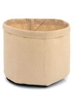 247Garden 1-Gallon Basic Aeration Tan Fabric Pot/Plant Grow Bag (200GSM BPA-Free Fabric, 6H x 7D)