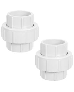 2-Pack 1 in. PVC Pipe Union w/ O-Ring for SCH40/SCH80 PVC Pipe Socket-Fitting (SxS) ASTM D2466/F1970
