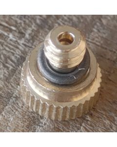 247Garden Brass & Stainless Steel 0.5 GPH Misting Nozzle w/ O-Ring