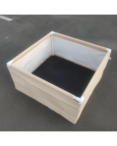 247Garden 3X3 PVC Frame Fabric Grow Bed w/Moisture-Protection Layer w/Complete SCH40 3/4" PVC Fittings and Poles