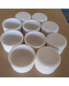 10-Pack 2 in. SCH-40 PVC End Caps/Plugs NSF ANSI ASTM D2466 2" Slip/Socket Pressure Fittings