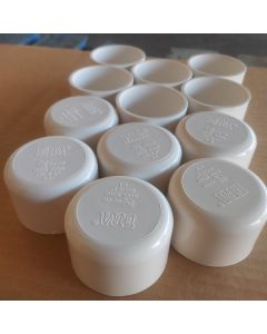 12-Pack 2 in. SCH-40 PVC End Caps/Plugs NSF ANSI ASTM D2466 2" Slip/Socket Pressure Fittings