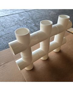 4-Pack 2 in. SCH-40 PVC Cross Fittings NSF ASTM D2466