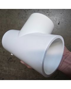 2-1/2 in. Schedule-40 PVC Tee 3-Way Pipe Fitting NSF SCH40 ASTM D2466 2.5" Socket