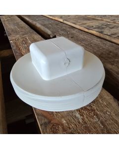 4 in. PVC Schedule-40 DWV Cleanout PLUG MIPT for Drain, Waste and Vent Pipe Fitting ASTM D2665 NSF