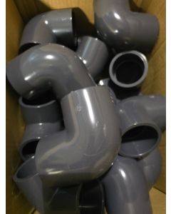 44-PC/Box 2" SCH-80 PVC 90° Elbows NSF-Listed ASTM D2467 High Pressure Fittings