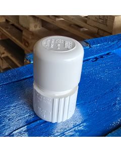 1 in. SCH40 PVC Male Adapter + Female Cap Combo