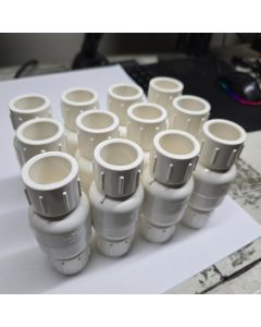 100pcs 3/4 in. Schedule 40 PVC In-Line Spring Check Valve SxS Socket-Fitting for Sch40/80 Pipe Fittings