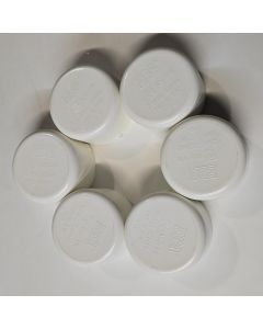 6-Pack 2.5" Schedule-40 PVC End Caps Pipe Fittings NSF SCH40 ASTM D2466 2-1/2" Slip/Socket