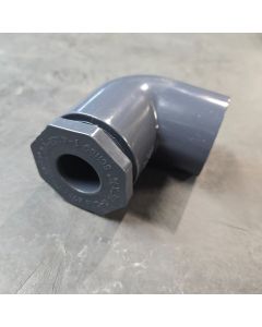 247Garden 1.25" x 3/4" SCH-80 PVC 90-Degree Reducing Elbow Fittings NSF ASTM D2467 High Pressure Engineering Kit 2PC