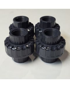 4-Pack 3/4 in. Schedule 80 PVC Unions Threaded-Type Fitting ASTM D2467/F1970