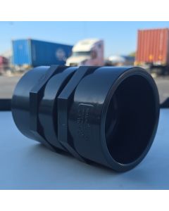 4 in. SCH-80 PVC Male+Female HEX NPT Adapter Combo Kit ANSI ASTM D2466 NSF