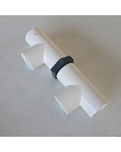 2-Port Open PVC SCH-40 Manifold w/ 3/4" FNPT Inlet & Outlet ASTM D2466 Modular PVC Fitting Kit