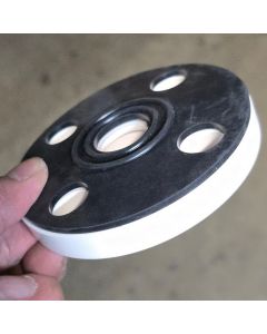 3/4 in. SCH-40/80 PVC TS Flange Set (2PC) + EPDM Gasket (1PC) Combo ASTM D2466/D2467 Socket-Type High Pressure Pipe Connector Fittings