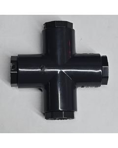 3/8 in. SCH-80 Modular Type PVC 4-Way Cross Fitting Socket-Type NSF ASTM D2467 for High Pressure Pipe System