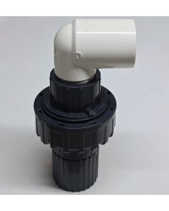 3/4 PVC Chiller Fittings w/ SCH80 Union + SCH80 Male Adapter + SCH40 90-Degree Male Threaded Elbow