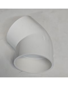 6 in. PVC Schedule-40 45-Degree Elbow Pressure Pipe Fitting 6" NSF ASTM D2466 for HVAC/Plumbing