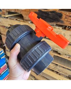 2 in. SCH40/80 PVC True Union Compact Ball Shut-off Valve Socket-Type ASTM/ANSI Certified