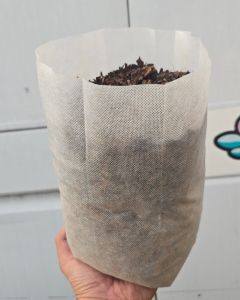247Garden 1-Gallon Tall Starter Plant Grow Bag White 40GSM Aeration Fabric Pot BPA-Free 6D x 9H