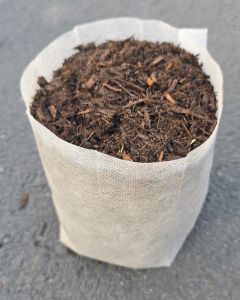 247Garden 1/2-Gallon OG Square Starter Plant Grow Bag White 40GSM Fabric Pot BPA-Free 5H x 6D