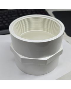 4 in. SCH-40 PVC Female Adapter FNPT x Socket ASTM D2466 Heavy Duty Fitting for Pressure Plumbing System