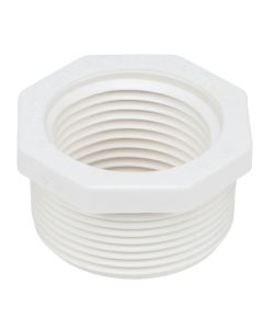 2 x 1-1/2 in. Schedule 40 PVC Reducing Bushing/Reducer MIP x FIP Pipe Fitting NSF SCH40 ASTM D2466 2" Male NPT to 1.5" Female NPT